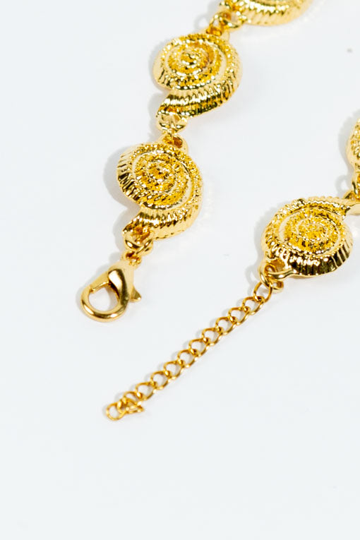 Pulsera caracoles metal