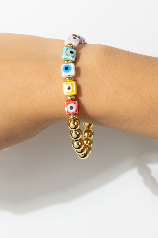 Pulsera ojo cuadritos