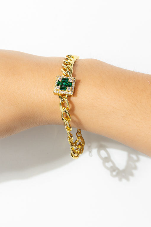 Pulsera Laura (Blanco, rosa y verde)