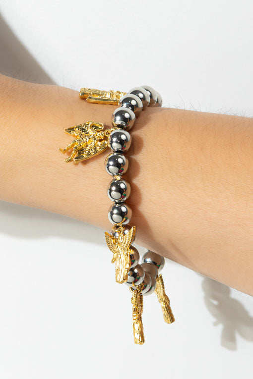 Pulsera arcangeles dorados