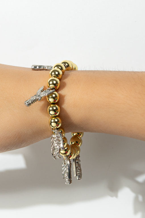 Pulsera arcangeles plateados