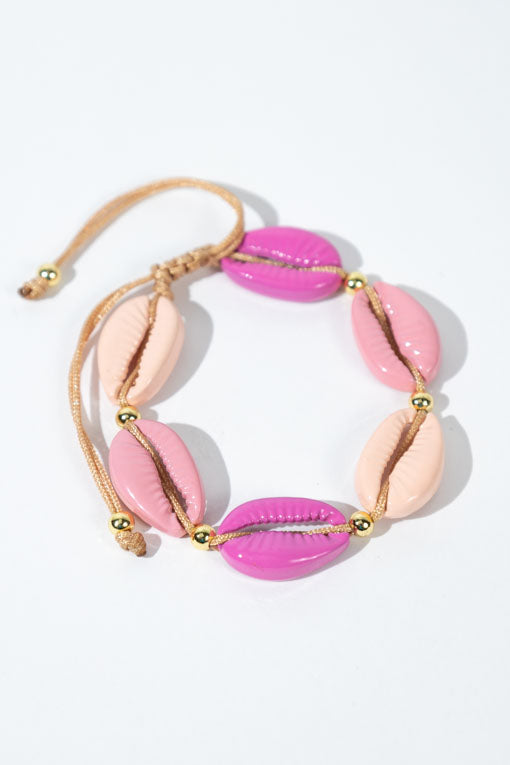 Pulsera Caracalos (colores y rosa)