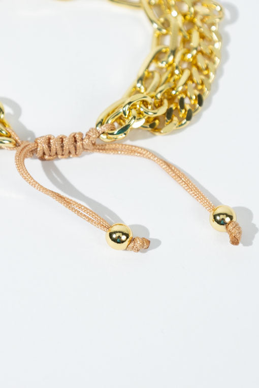 Pulsera triple cadena