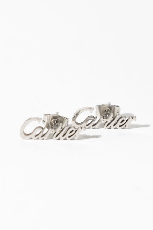 Arete inspo letras plata