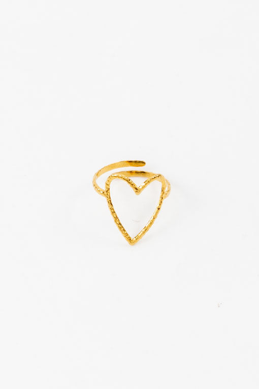 Anillo silueta corazón