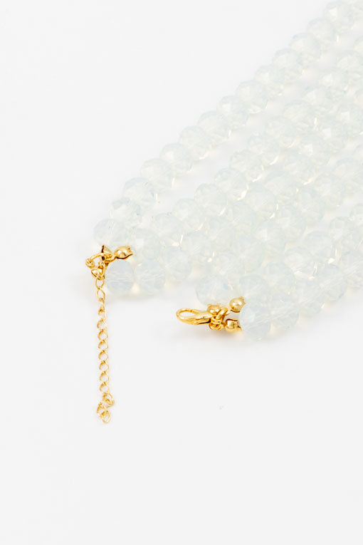 Collar cristales tornasol con corazón