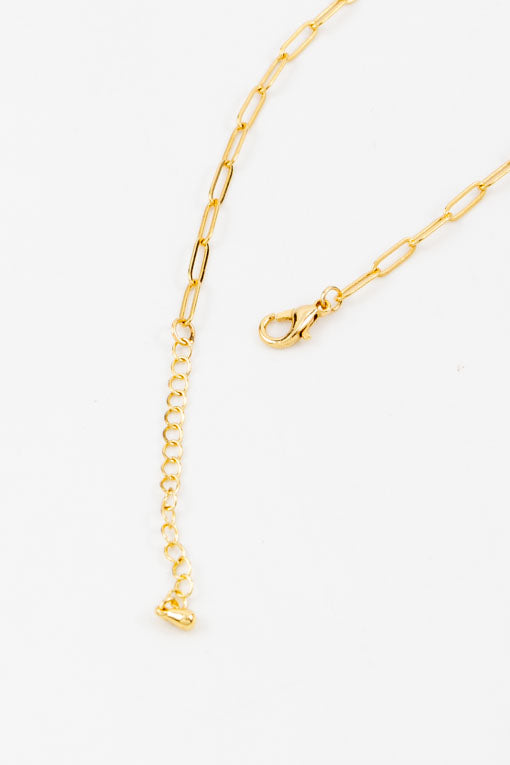 Collar multicharms corazón naranja