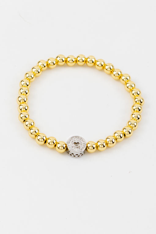 PULSERA DIJE CORAZÓN