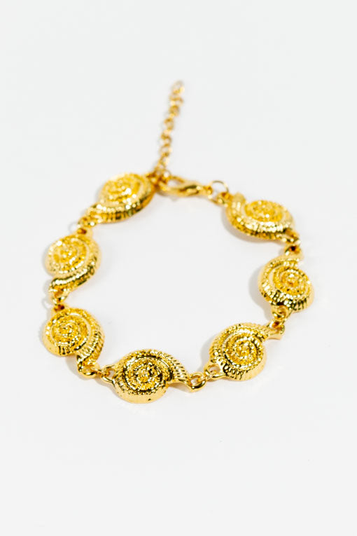 Pulsera caracoles metal