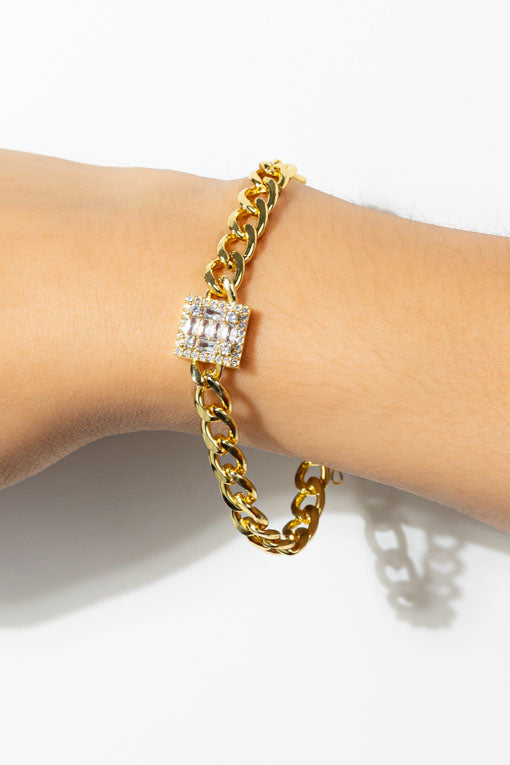 Pulsera Laura (Blanco, rosa y verde)
