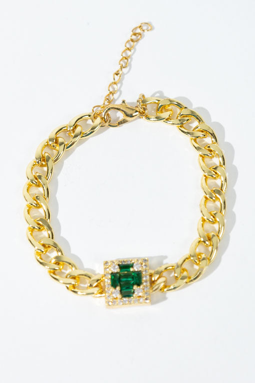Pulsera Laura (Blanco, rosa y verde)
