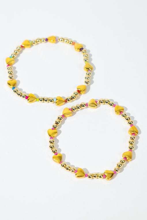 Pulsera mini hearths colores
