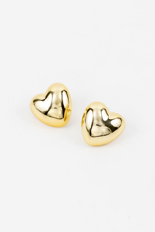 Juego collar y aretes corazón