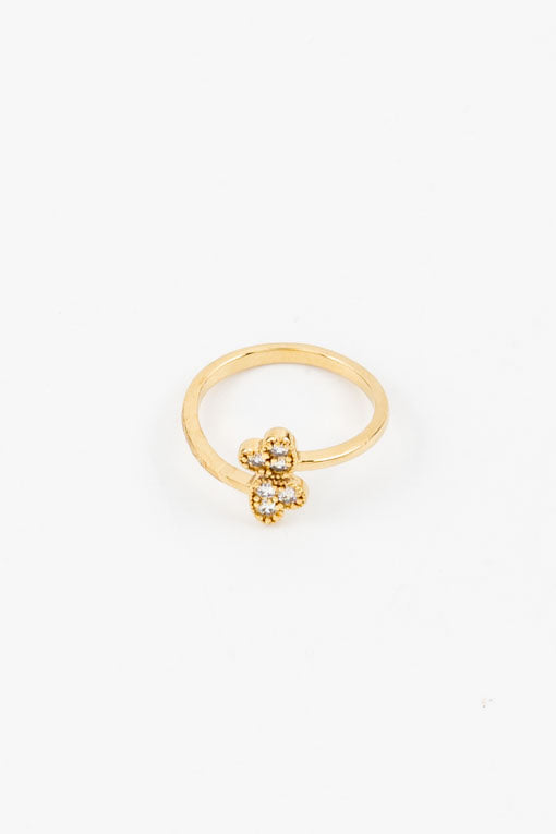Anillo doble corazón